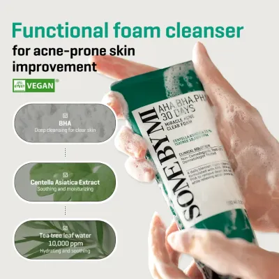 Some By Mi AHA BHA PHA 30 Days Miracle Acne Clear Foam 50ml (mini)